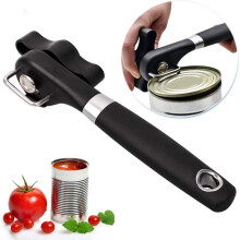 Ouvre-boîte EASTIN à bords lisses - Coupe sécurisée - Ouvre-boîte portatif ergonomique, idéal pour les personnes âgées souffrant d'arthrite,