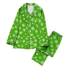 Ensemble pyjama de Noël pour femme, haut doux à manches longues et pantalon