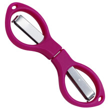 Klappschere aus Edelstahl – in Brillenform