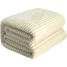 Cozy Double-Sided Throw Blanket – Plush Faux Fur & Soft Flannel, Non-Shedding, Lightweight, 70x80", Pearl White (1 PC), compatible with home decor &