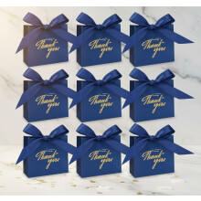 24-delige set bedankcadeautasjes – Kraftpapier met goudfolie