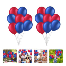 Ballons en latex rouges et bleu marine (40 pièces)