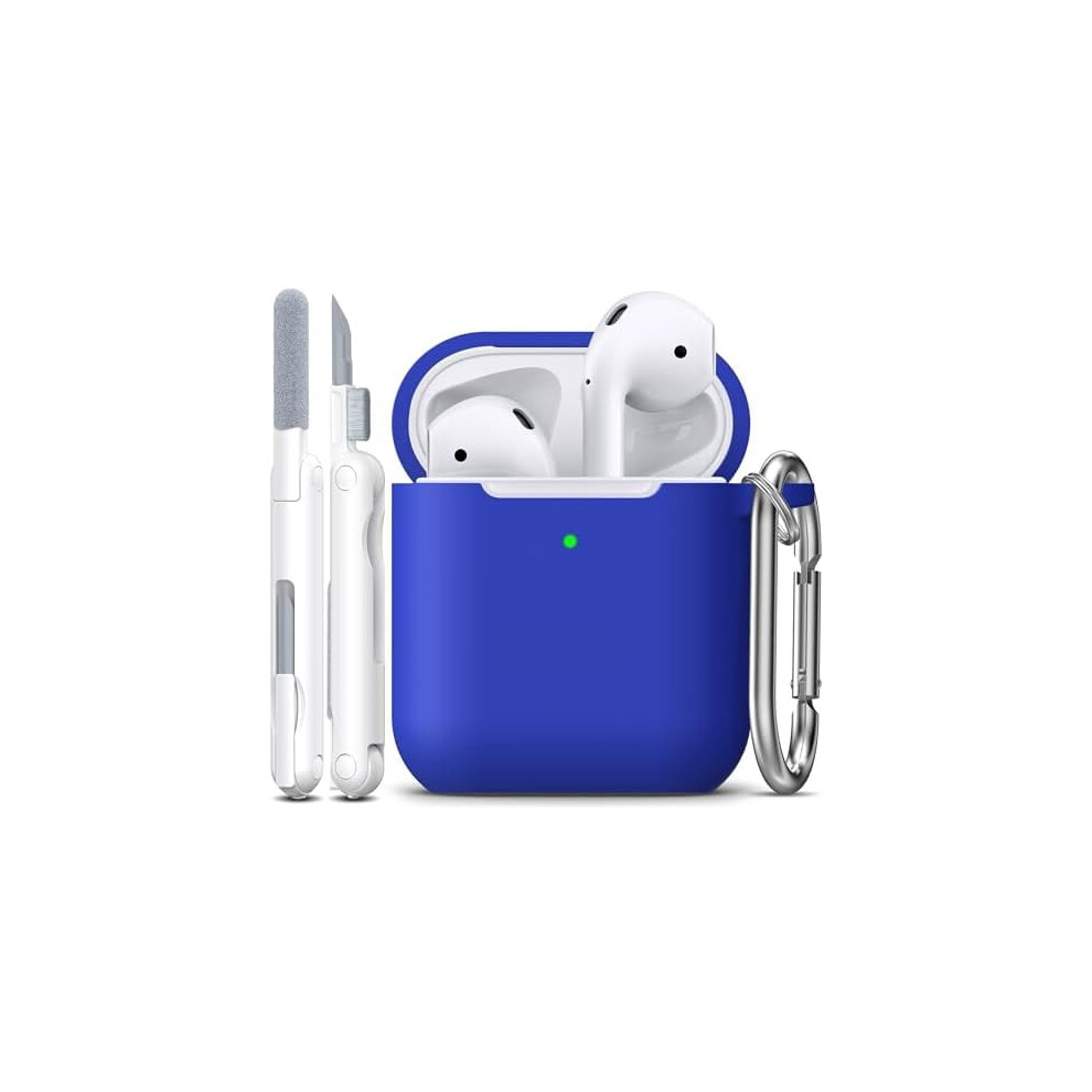 Soft Silicone Airpods Case Cover With Keychain, Led Visible Â Compatible With Airpods 1St & 2Nd Gen 9110895704639