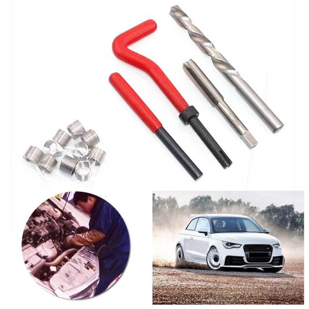 30Pcs Helicoil Thread Repair Kit (M5/M6/M8/M14) Compatible With Cars, Includes Tools & Inserts 9357860866927