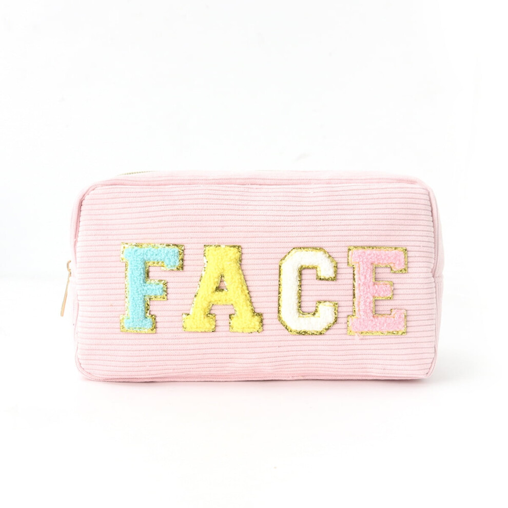 Pink Glam Cosmetic Pouch 5.7 X 10 In