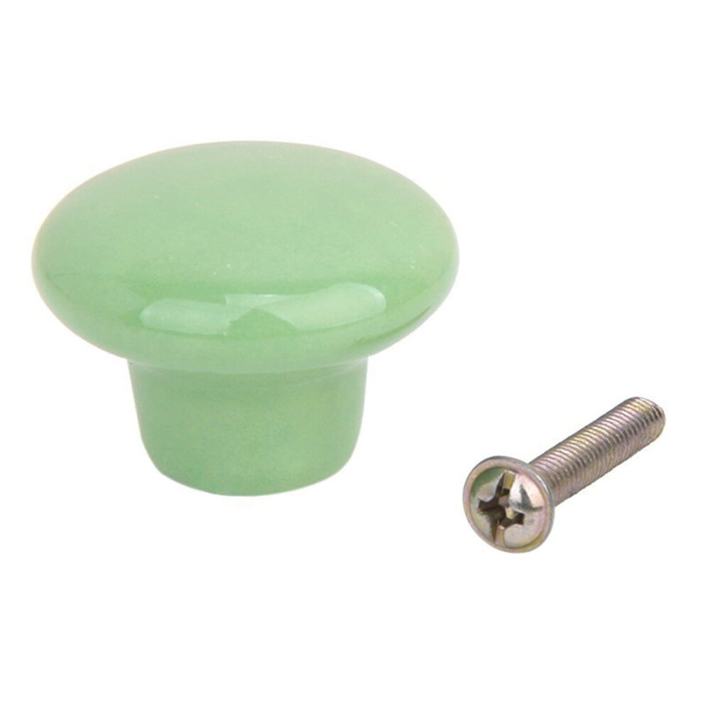 5 Pcs Ceramic Handle Mid Century Drawer Pulls Cupboards Door Dresser Knobs Child Green 9180479094654