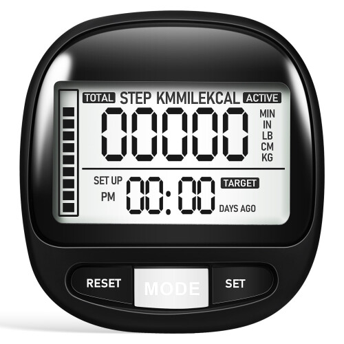 Step Tracker for Seniors Portable Walking Pedometer