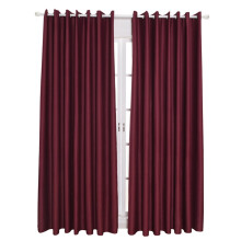 Dark Red Polyester Blackout Curtain Panel 140 x 245 cm
