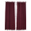 Grommet Blackout Curtains Dark Red Polyester 1Set 1