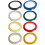 16Pièces Stickers Notes Violon PVC Manche Auto-Adhésifs Multicolores 2