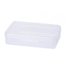 FAMTKT Plastic Pencil Box Large Capacity Pencil Case Clear Boxes with Snap-tight Lid Stackable and Stylish Office Supplies Storage Organizer Box