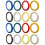 16Pièces Stickers Notes Violon PVC Manche Auto-Adhésifs Multicolores 7