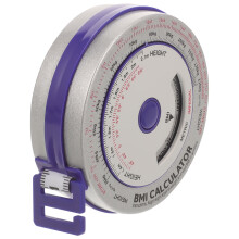 1Set Lightweight and Portable Waist Measure Tape for Determining Body Mass Index