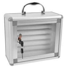 Eease Aluminum Storage Locker with 6 Slots & Lock for Classroom/Office