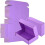 25 caixas de papelão ondulado roxo para envio, 20x20x10 cm (8x8x4 polegadas). 1