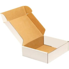 Weiße Versandkartons aus Pappe, 4x4x1 Zoll (50er-Packung)