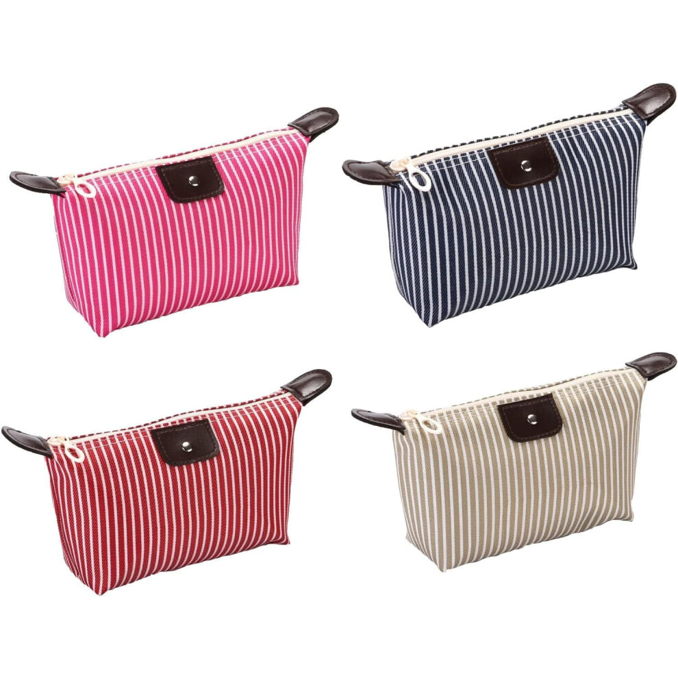 Striped Nylon Makeup Bag â 2 Pack