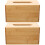 2Pièces Coffret Lingettes Bambou Kaki Style Vintage Desktop 8