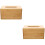 2Pièces Coffret Lingettes Bambou Kaki Style Vintage Desktop 9