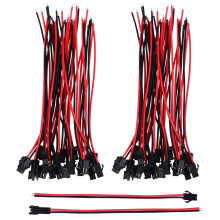22AWG JST SM2Pin Stecker- und Buchsenadapter mit 150 mm Elektrokabel für LED-Beleuchtung, 20 Paar