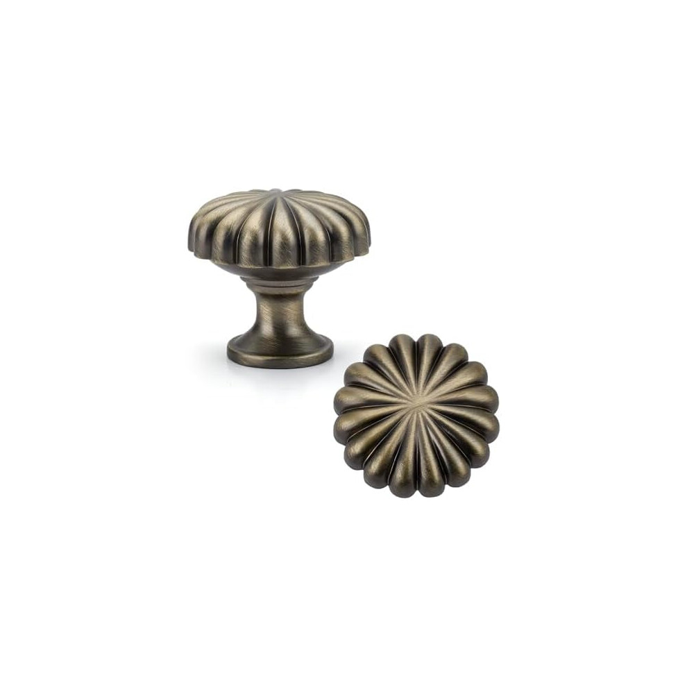 10 Pack Zinc Alloy Flower Drawer Knobs 9104899449443