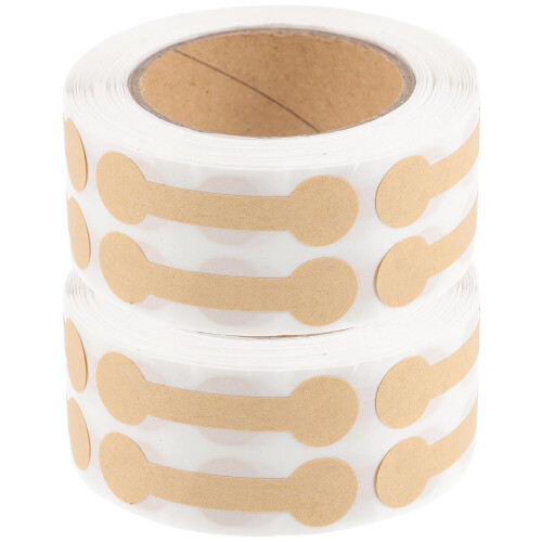 Kraftpapier verzegelingsstickers (2 rollen)
