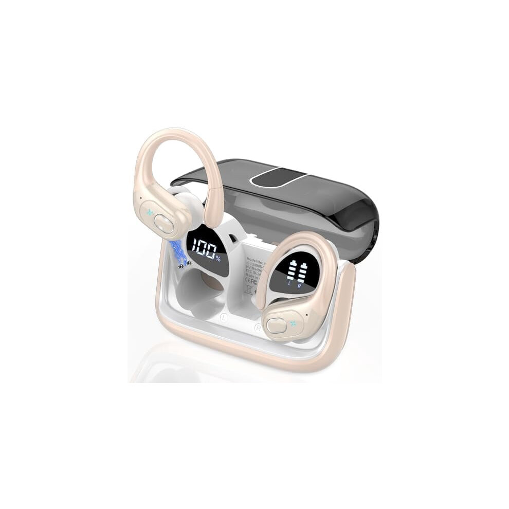 Wireless Earbuds With Ear Hooks, Ipx7 Waterproof, 75H 9450273245775