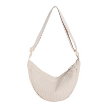 Torba podróżna typu crossbody z półksiężycem dla kobiet i mężczyzn, mała, sztruksowa, typu hobo, na ramię, torebka typu „pieróg”