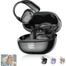Hi-Fi Sport Bluetooth 5.4 Hörlurar med öronkrok – ANC, AI-översättning, IPX5, 30 timmars speltid, kompatibel med löpning/träning/spel