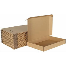 13.46x10.39x1.89 Inches Shipping Boxes Pack of 25, Small Corrugated Cardboard Box for Mailing Packing Literature Mailer