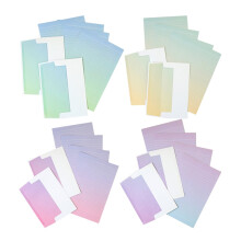 unbranded 4 Sets Stationery Writing Papers With Envelopes Writing Letter Gradient Envelope Stationery Set For Wedding Festival Birthday And More