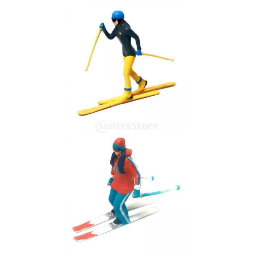 , Miniature Model, Ski Figures, Landscape, Stage Layout, Decoration of