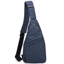 Sling Bag Pocket Bag pre mužov a ženy, Crossbody kabelka s ľahkou výstužou, modrá