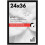 Cadre pour affiche noir 24x36 avec plexiglas poli 1