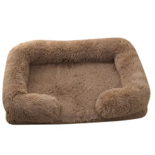 Hundeseng Plysj Vinter Tykk Firkantet Pute 36x36 Tommer