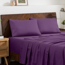 Ensemble de 4 taies d'oreiller en microfibre, format standard 50 x 75 cm