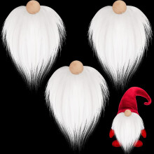Precut Faux Fur Gnome Beards for Crafting – Compatible with Easter, Halloween, Christmas, Valentine's & Independence Day