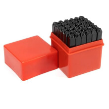 Number and Letter Punch Set Heat-Treated Steel 36-Piece