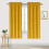 Cortinas Blackout Amarelas com Isolamento Térmico 38x63 polegadas (Conjunto com 2) 1