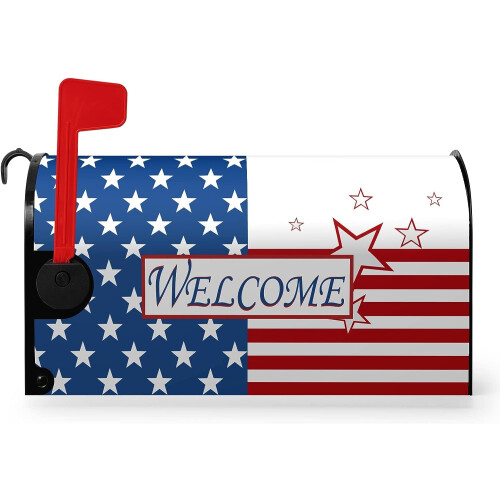 Capa magnética para caixa de correio com a bandeira americana (21 x 18 polegadas)