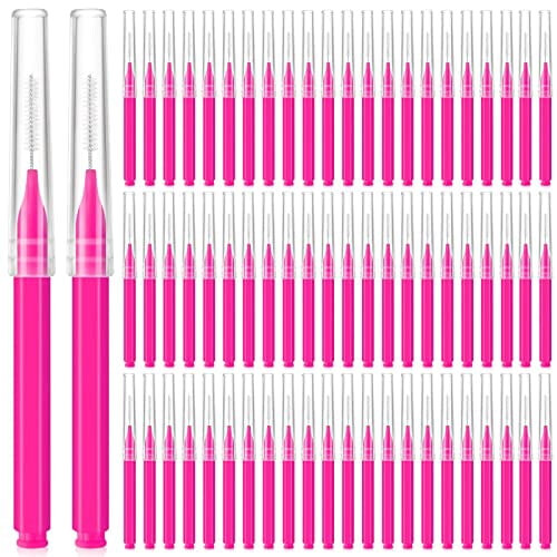 100 τεμάχια Micro Spoolie Brush για φρύδια και βλεφαρίδες