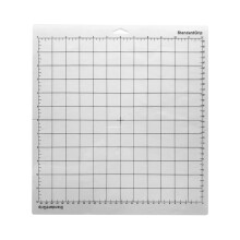 Grid Cutting Mat with Scale Line Reusable Rectangle Plastic 12 Inch Quilting Pad Home Office Use for (Transparent)