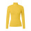 Damen-Herbstpullover, modischer Langarm-Rollkragenpullover, einfarbig, aus Schafwolle, locker gestrickt, gelb 1