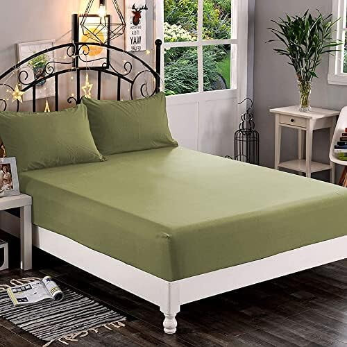 Drap-housse en microfibre de qualité supérieure pour lit Queen
