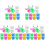 60Pièces Bébé Boîtes À Dents Perdues Assorties 3