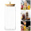 Teedose aus Glas mit Bambusdeckel, 1250 ml 1
