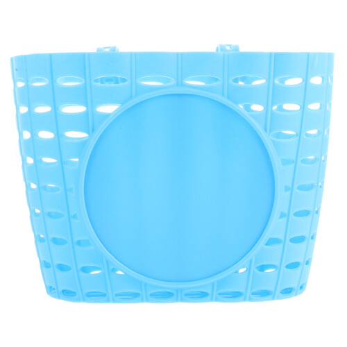 OUNONA Handlebar Bike Basket Rectangular Plastic Sky-blue Practical Design For Children 1Pcs