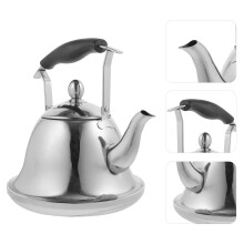 1 Pc Water Boiling Kettle in Silver Stainless Steel for Home Cooking