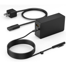65W Surface Pro Charger Compatible with Surface Pro 11/10/9/8/7+/7/6/5/4/X, Laptop 5/4/3/2, Book 3/2, Go 3/2/1 – 8.8ft Cord