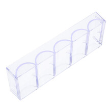 Bandeja de acrílico transparente para servir galletas saladas, 20,8 x 7,8 cm.
